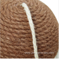 eco-friendly ball shape sisal durable cat toys